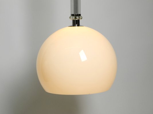 Large Mid-Century Czech Glass Ceiling Lamp with Glass Shade and Glass Rod-RR-940995