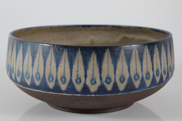 Large Mid-Century Danish Decorative Ceramic Bowl by Thomas Toft, 1960s-QQ-1796479