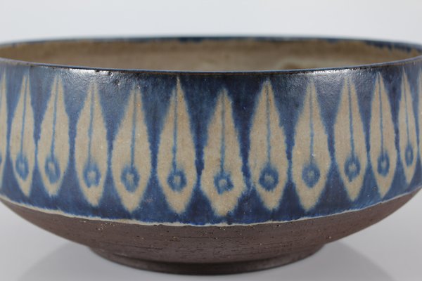 Large Mid-Century Danish Decorative Ceramic Bowl by Thomas Toft, 1960s-QQ-1796479