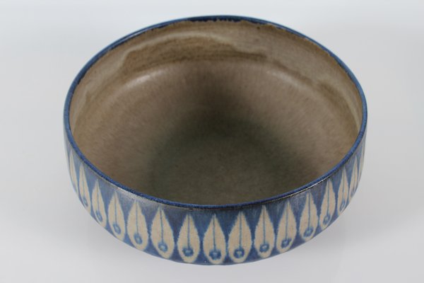 Large Mid-Century Danish Decorative Ceramic Bowl by Thomas Toft, 1960s-QQ-1796479