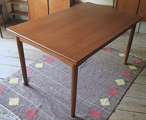 Large Mid-Century Danish Teak Dining Table, 1960s-ED-1820625