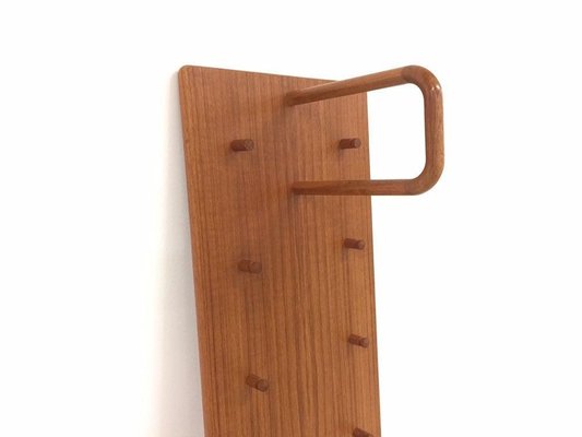 Large Mid-Century Danish Wall Coat Rack, 1960s-WSA-831258