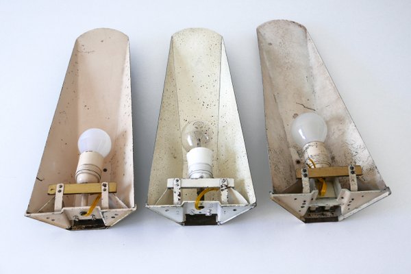 Large Mid-Century German Sconces, 1950s, Set of 3-WPT-621623