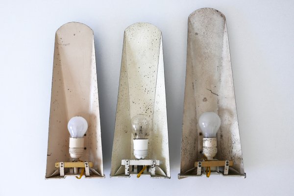 Large Mid-Century German Sconces, 1950s, Set of 3-WPT-621623