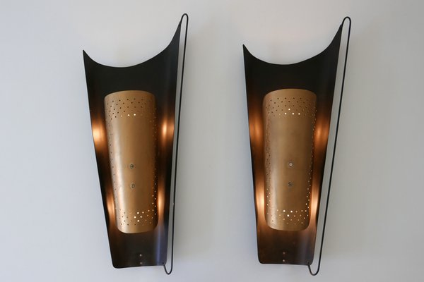 Large Mid-Century German Sconces from Karl Walther Nachf., 1950s, Set of 2-WPT-644709