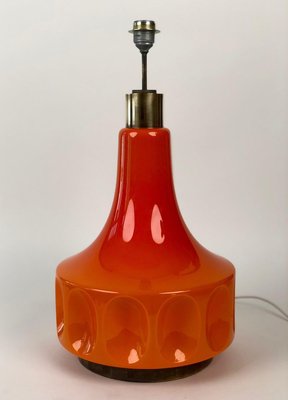 Large Mid-Century German Table Lamp with Glass Base, 1970s-BAF-763382