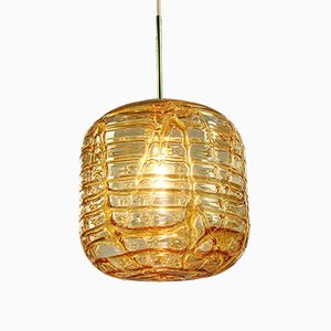 Large Mid-Century Glass Balloon Pendant Lamp from Doria Leuchten, 1960s-FUP-659609