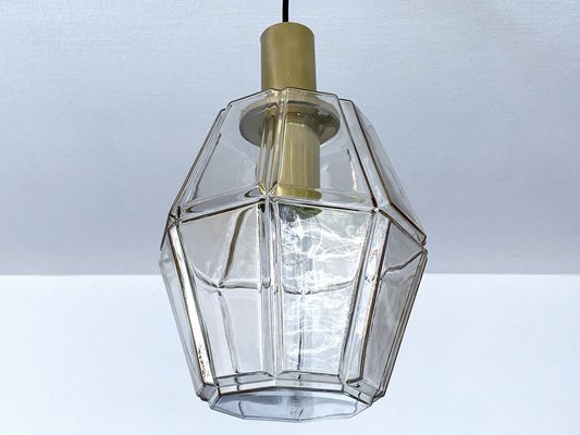 Large Mid-Century Glass Pendant Light from Limburg-GUT-2036706