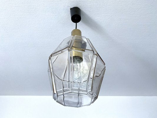 Large Mid-Century Glass Pendant Light from Limburg-GUT-2036706