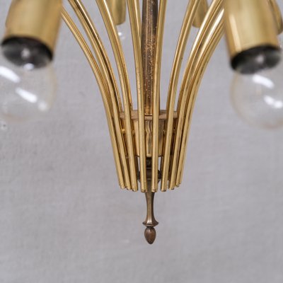 Large Mid-Century Italian Brass 18 Arm Chandelier-JRP-1756046