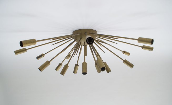 Large Mid-Century Italian Brutalist Sputnik Ceiling Lamp, 1950s-KQB-580931