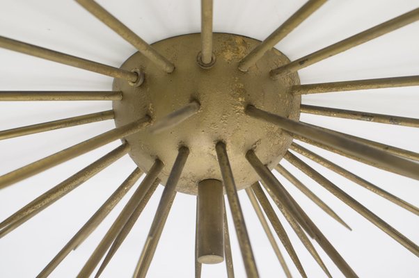 Large Mid-Century Italian Brutalist Sputnik Ceiling Lamp, 1950s-KQB-580932