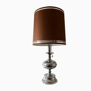 Large Mid-Century Italian Chrome Table Lamp, 1960s-RQV-822359