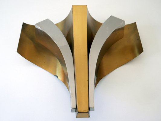 Large Mid-Century Modern Brass Sconces by Maison Baguès, Paris, 1960s, Set of 2-WPT-1233604