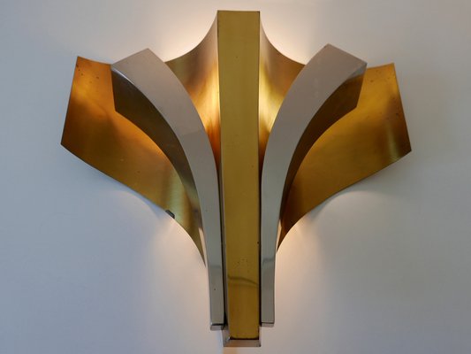 Large Mid-Century Modern Brass Sconces by Maison Baguès, Paris, 1960s, Set of 2-WPT-1233604