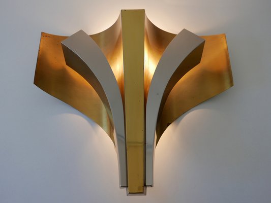 Large Mid-Century Modern Brass Sconces by Maison Baguès, Paris, 1960s, Set of 2-WPT-1233604