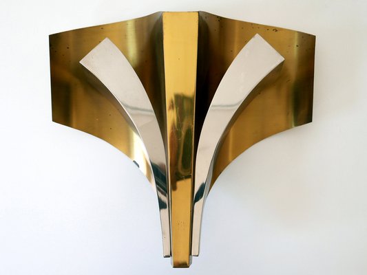 Large Mid-Century Modern Brass Sconces by Maison Baguès, Paris, 1960s, Set of 2-WPT-1233604