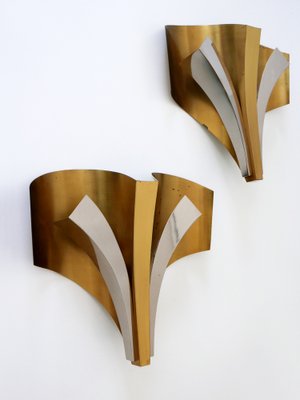 Large Mid-Century Modern Brass Sconces by Maison Baguès, Paris, 1960s, Set of 2-WPT-1233604