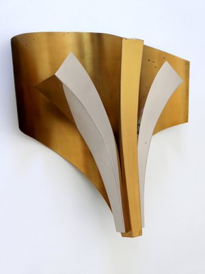 Large Mid-Century Modern Brass Sconces by Maison Baguès, Paris, 1960s, Set of 2-WPT-1233604