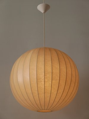 Large Mid-Century Modern Cocoon Pendant or Hanging Light from Goldkant Leuchten, Germany, 1960s-WPT-2015972