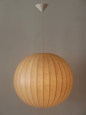 Large Mid-Century Modern Cocoon Pendant or Hanging Light from Goldkant Leuchten, Germany, 1960s-WPT-2015972