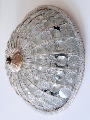 Large Mid-Century Modern German Crystal Glass Flush Mount or Sconce, 1950s-WPT-1092250