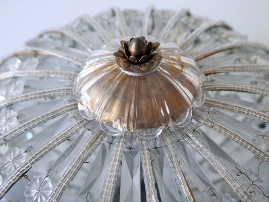 Large Mid-Century Modern German Crystal Glass Flush Mount or Sconce, 1950s-WPT-1092250