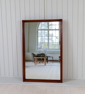 Large Mid-Century Modern Mirror in Walnut, Sweden, 1960s-UYK-1750814