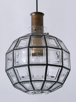 Large Mid-Century Modern Pendant Lamp by Glashütte Limburg, Germany, 1960s-WPT-2016047