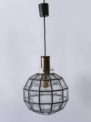 Large Mid-Century Modern Pendant Lamp by Glashütte Limburg, Germany, 1960s-WPT-2016047