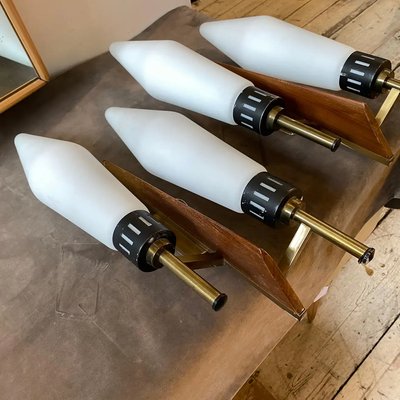 Large Mid-Century Modern Wall Sconces in the Style of Arredoluce, 1960s, Set of 2-NMK-1282662