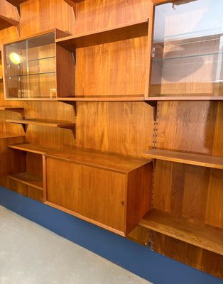 Large Mid-Century Modern Wall Unit attributed to Poul Cadovius for Royal System, 1950s-FGA-1757431