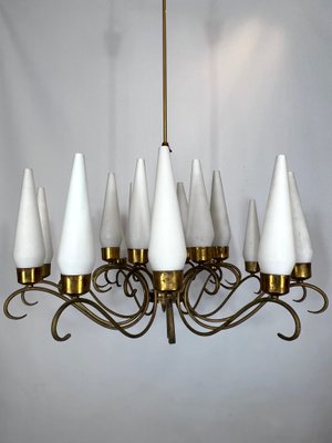 Large Mid-Century Monza 18-Light Chandelier from Arredoluce, 1950s-OT-1145976