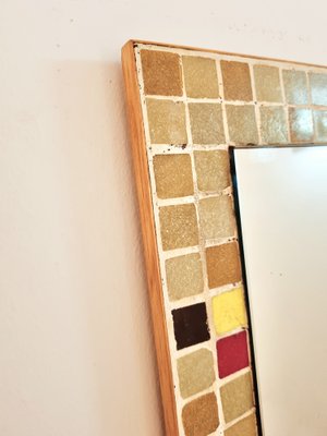 Large Mid-Century Mosaic Mirror with Lights, the Netherlands, 1961-LDW-1371758