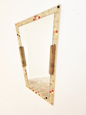 Large Mid-Century Mosaic Mirror with Lights, the Netherlands, 1961-LDW-1371758