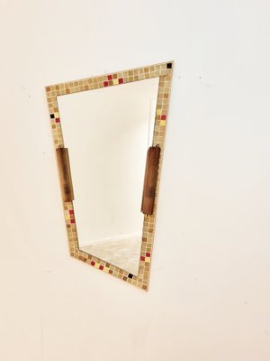 Large Mid-Century Mosaic Mirror with Lights, the Netherlands, 1961-LDW-1371758