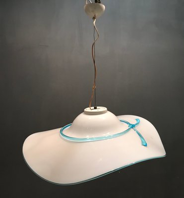 Large Mid-Century Murano Glass Hat Light Pendant-JJC-754220