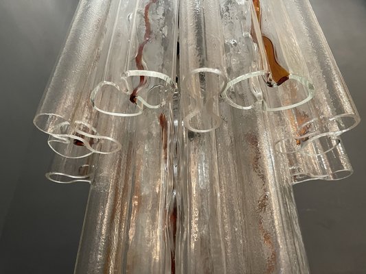 Large Mid-Century Murano Glass Tubular Chandelier-JJC-949661