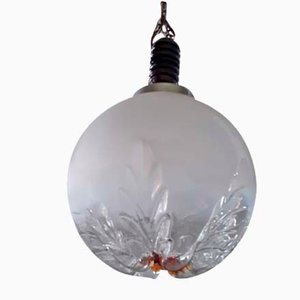 Large Mid-Century Murano Globe Pendant from Mazzega, 1969-HIT-1384547