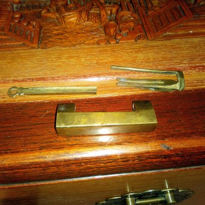 Large Mid-Century Oriental Camphor Wood Chest or Trunk, China, 1940s-YGE-974714