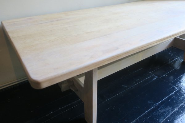 Large Mid-Century Secret Oak Dining Table-ED-1729941