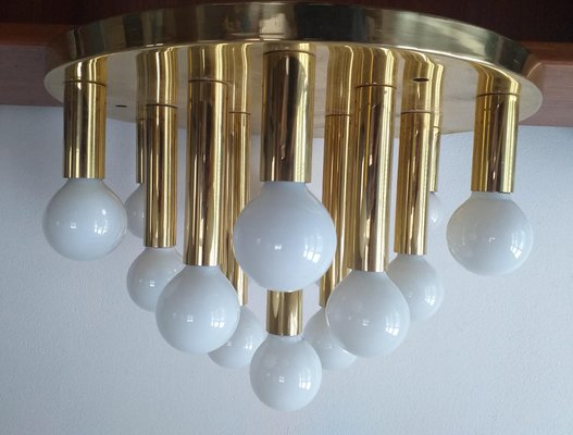 Large Mid-Century Sputnik Ceiling, Wall Lamp or Flush Mount, 1970s-TZ-747063