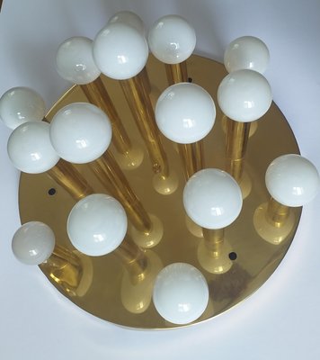 Large Mid-Century Sputnik Ceiling, Wall Lamp or Flush Mount, 1970s-TZ-747063