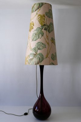 Large Mid-Century Swedish Floor Lamp by Arthur Percy for Gullaskruf, 1950s-WPT-595739