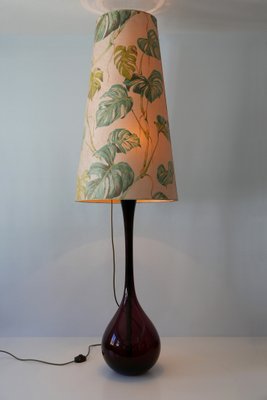 Large Mid-Century Swedish Floor Lamp by Arthur Percy for Gullaskruf, 1950s-WPT-595739