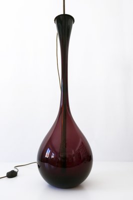 Large Mid-Century Swedish Floor Lamp by Arthur Percy for Gullaskruf, 1950s-WPT-595739