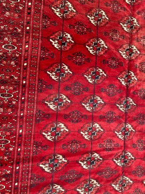 Large Mid Century Turkmen Bokhara Rug-YMM-1073879