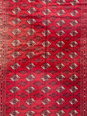 Large Mid Century Turkmen Bokhara Rug-YMM-1073879