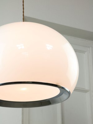 Large Mid-Century White Bud Pendant Lamp by Studio 6G for Guzzini, 1970s-HGJ-1722459