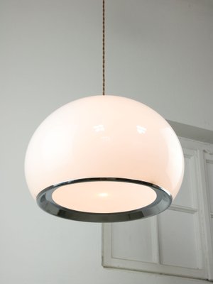 Large Mid-Century White Bud Pendant Lamp by Studio 6G for Guzzini, 1970s-HGJ-1722459